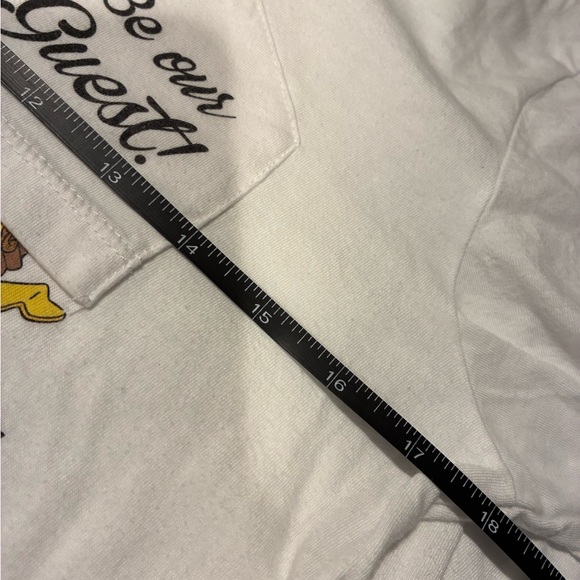 RARE Disney Beauty and the Beast T-Shirt with upside down pocket women’s large - Picture 8 of 8